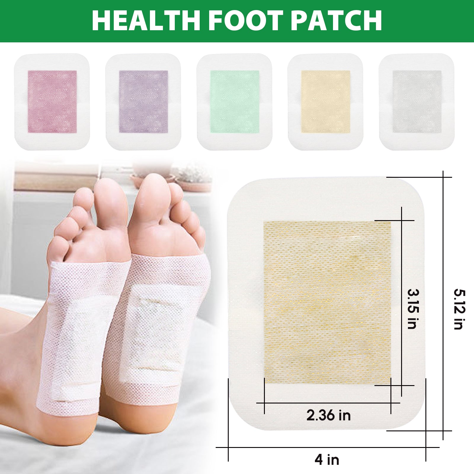 30pcs Natural Herbal Foot Pads