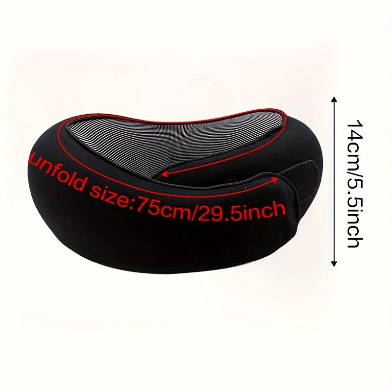 Ergonomic Memory Foam Pillow With Carry Bag