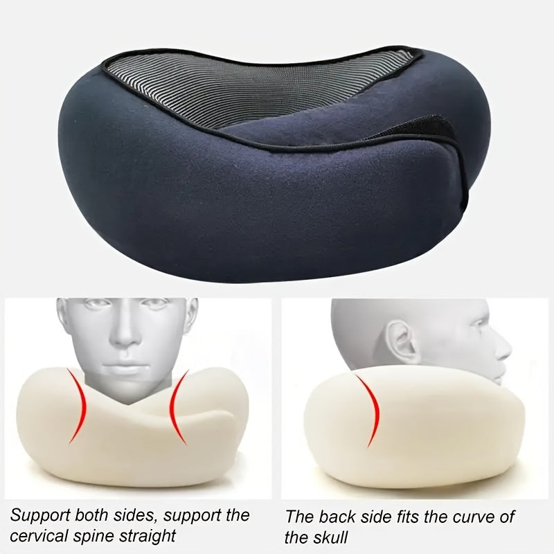Ergonomic Memory Foam Pillow With Carry Bag