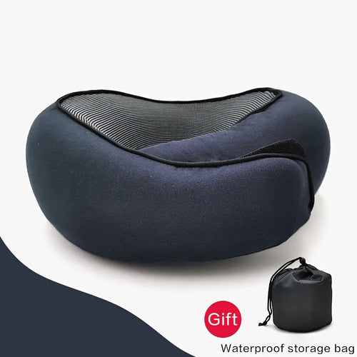 Ergonomic Memory Foam Pillow With Carry Bag