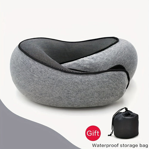 Ergonomic Memory Foam Pillow With Carry Bag