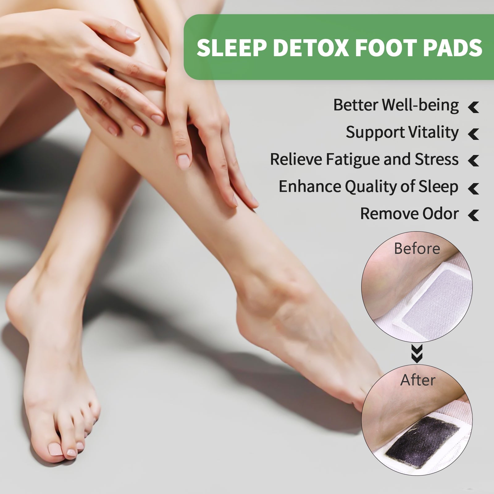 30pcs Natural Herbal Foot Pads
