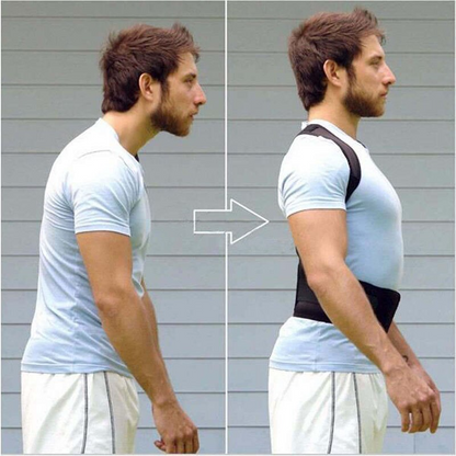 Posture Corrector Support Magnetic Back Shoulder Brace Belt Band For