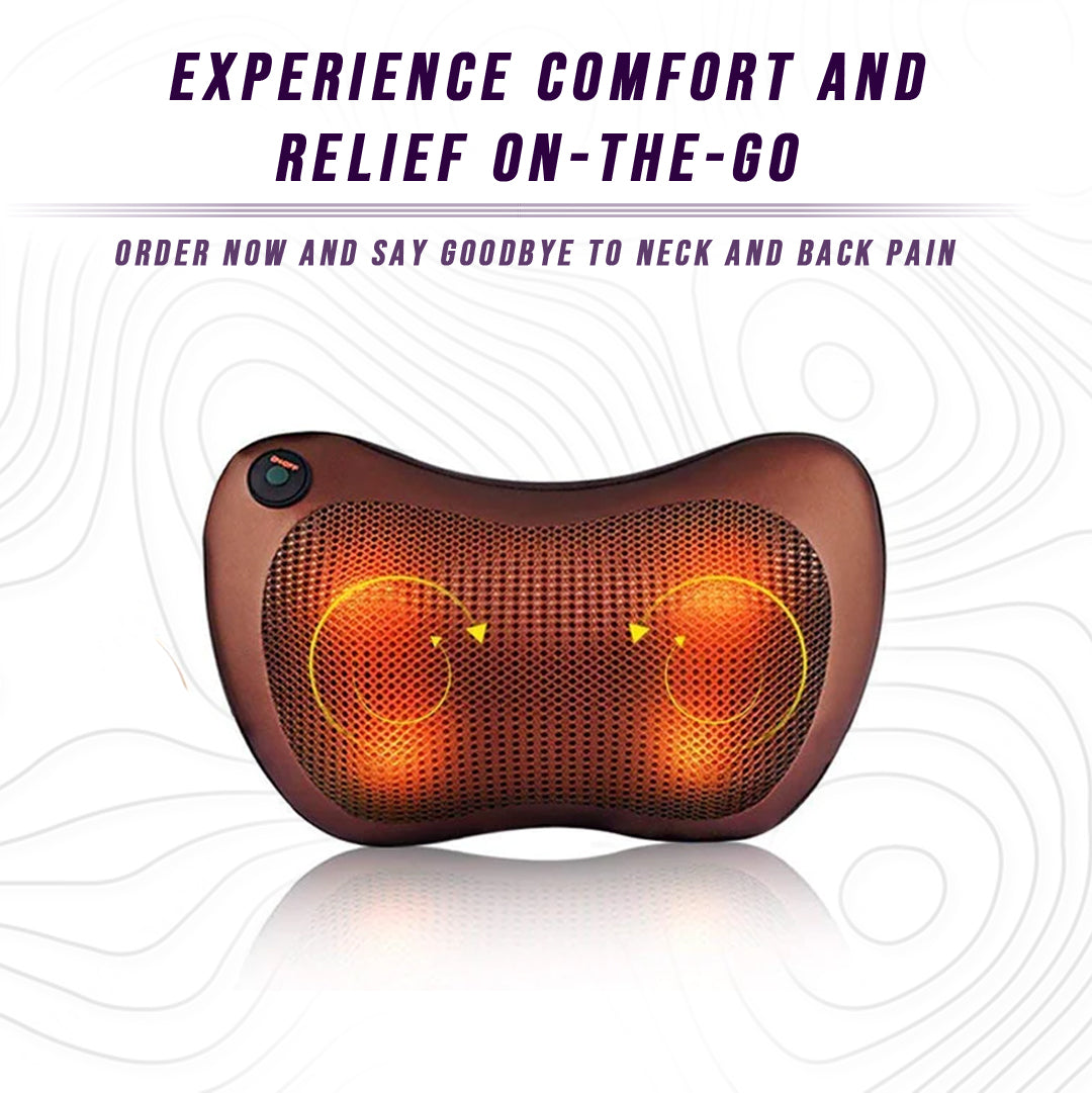 Back Neck Heated Massage Pillow